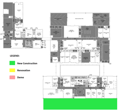 proposed renovations to Applied Technology Center 